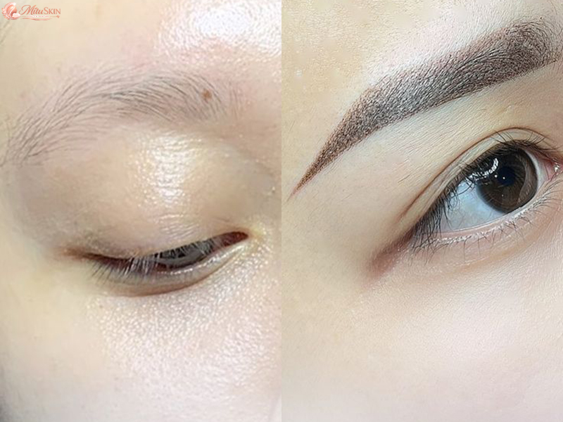 Quy trình phun xăm chân mày của Mitu Skin